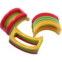 Hemoton Soporte para Taco- 24 Piezas Soporte para Tacos Mexicanos- Protector Colorido Rollo de Tortilla Estante Bandeja…